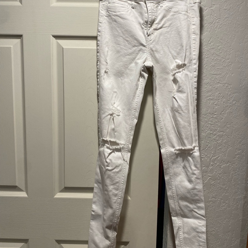 Hollister High Rise Super Skinny Jeans - Cream